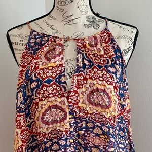 Lush Hankerchief Style Tank, Sz Lg